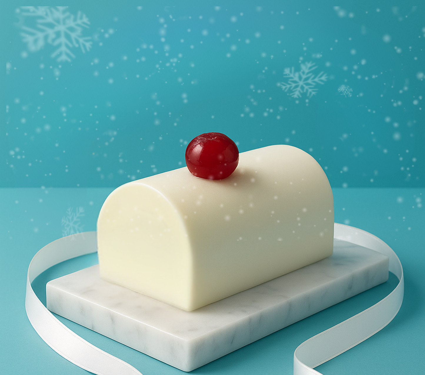 Bûche Fior di Latte & Sorbet Griotte