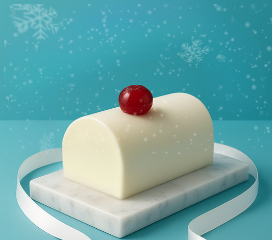 Bûche Fior di Latte & Sorbet Griotte