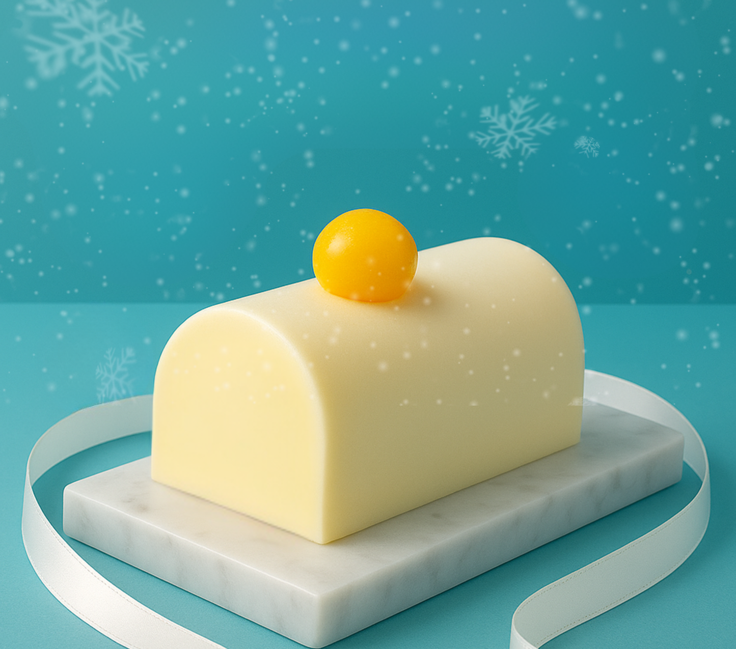 Bûche Fior di Latte & Sorbet Mangue